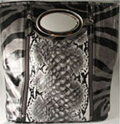 Zebra print hand bag