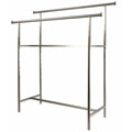 Double rail chrome clothing rack
